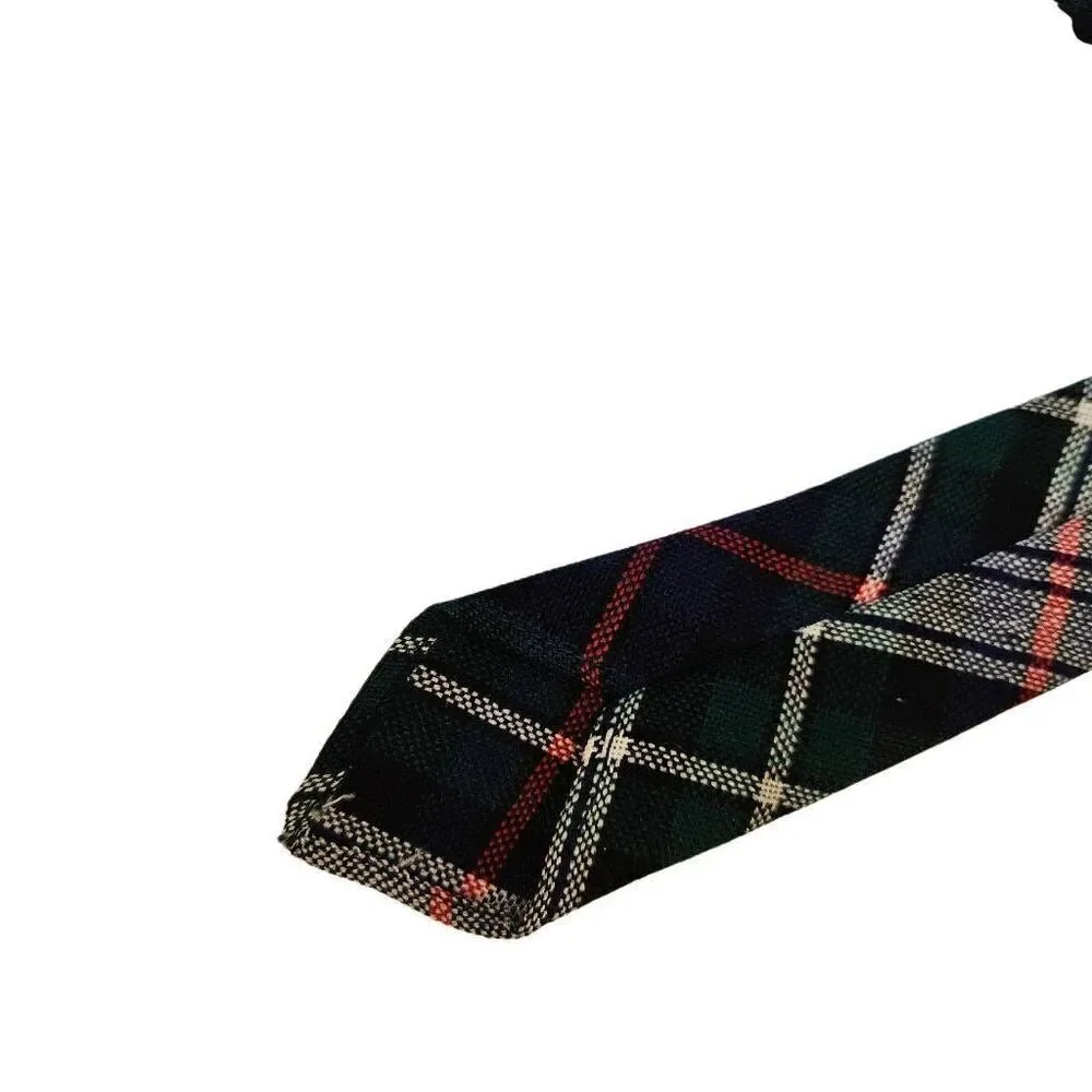 Men's wool Scottish tie, vintage, blue/green.  # 856